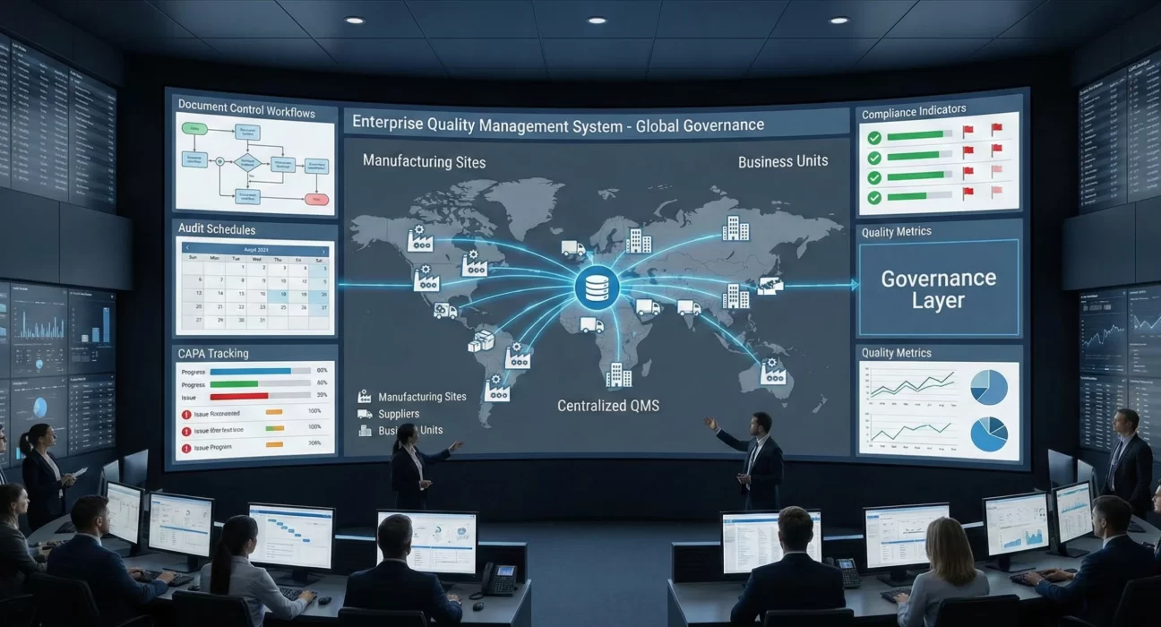 Enterprise QMS digital transformation from manual to automated quality processes