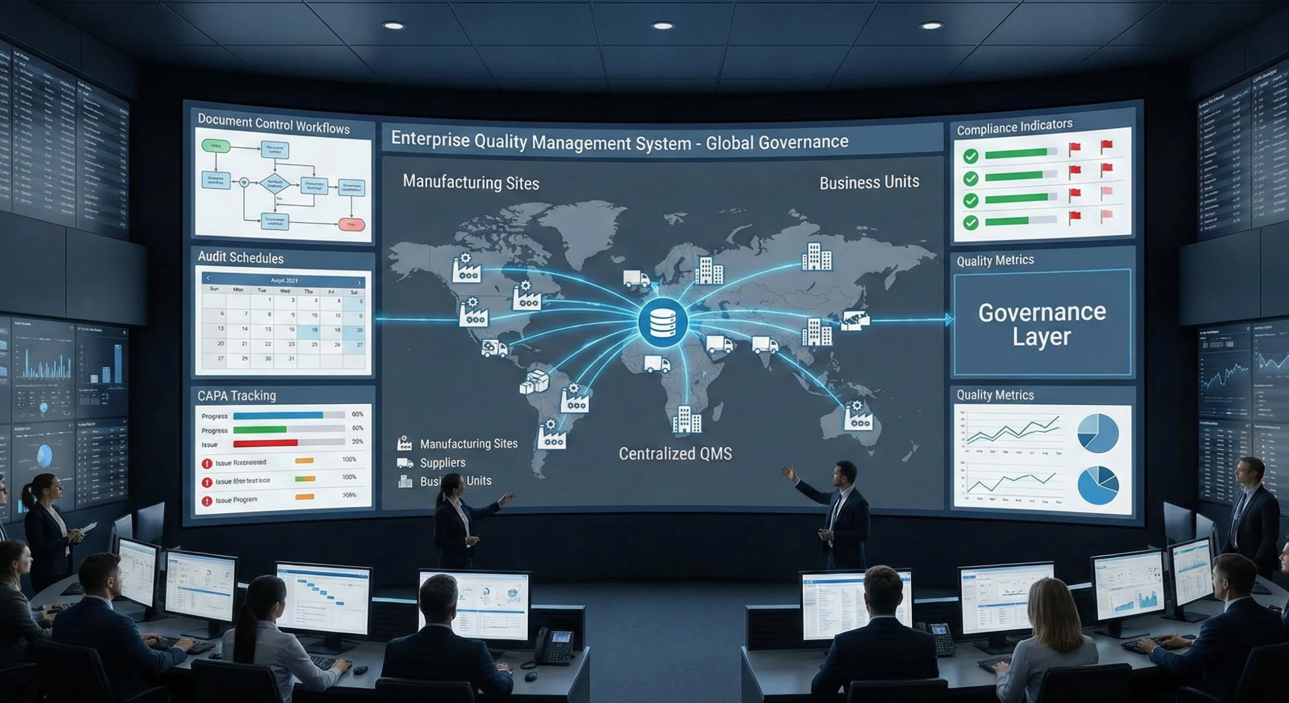 Enterprise QMS digital transformation from manual to automated quality processes