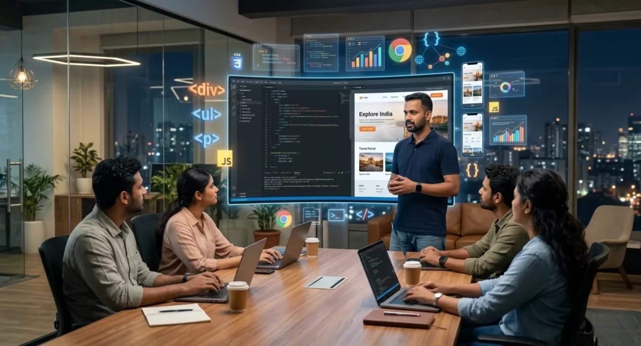 Top 10 Web Development Companies In Hyderabad including Ozrit, Cybage Software, Kellton Tech, Zensar Technologies and others.