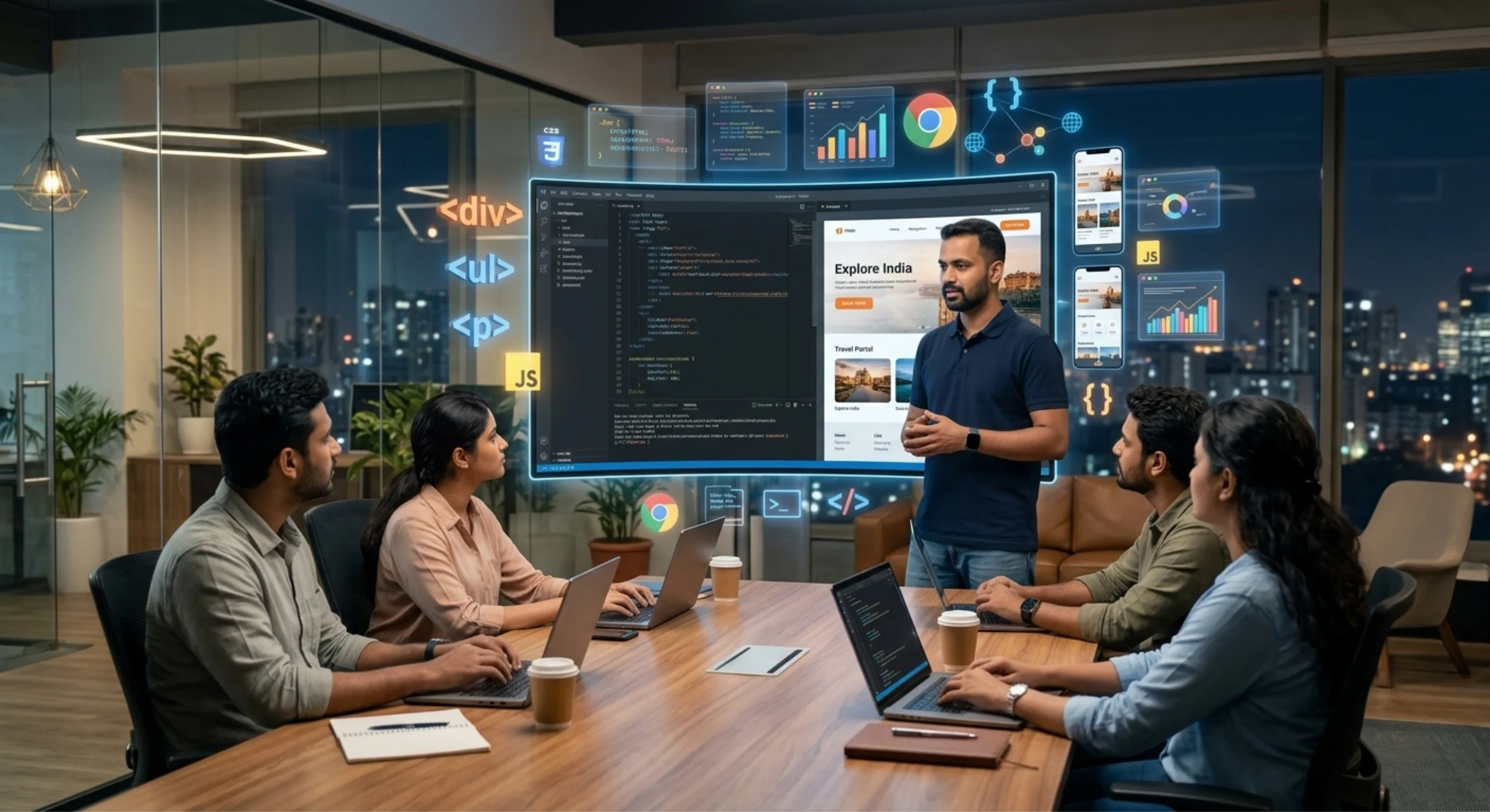 Top 10 Web Development Companies In Hyderabad including Ozrit, Cybage Software, Kellton Tech, Zensar Technologies and others.