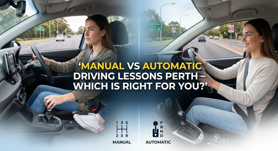 Manual vs automatic driving lessons Perth comparison for beginner drivers