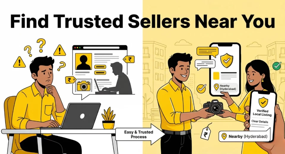How to find trusted sellers near you in India using local classifieds with verified listings and nearby buyer seller interaction