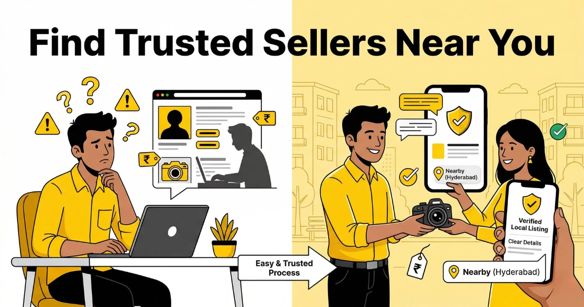 How to find trusted sellers near you in India using local classifieds with verified listings and nearby buyer seller interaction