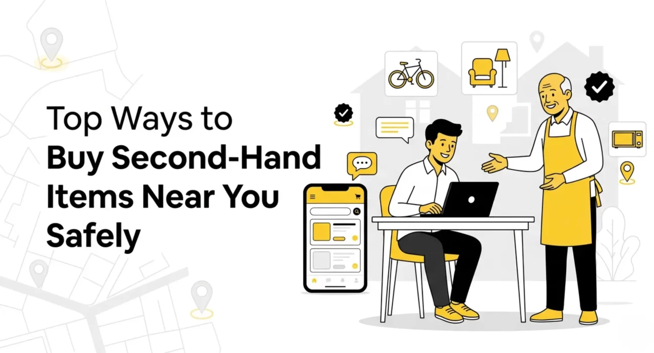 Buy second-hand items near you safely through local classifieds and direct seller interaction