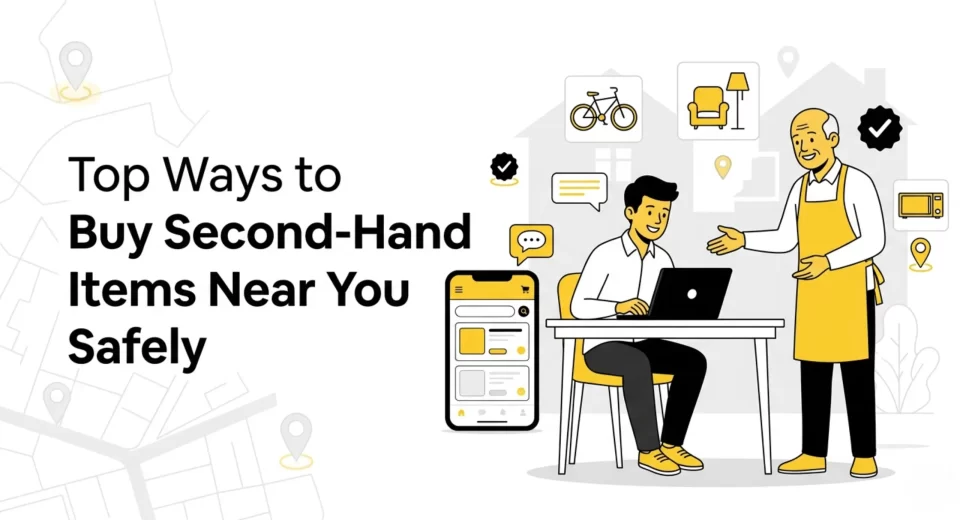 Buy second-hand items near you safely through local classifieds and direct seller interaction